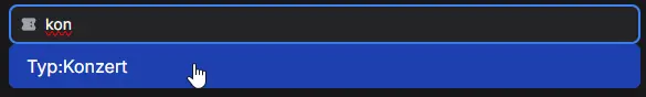 Typ:Konzert Filter